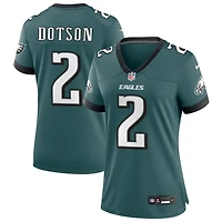 Jahan Dotson Women's Nike Midnight Green Philadelphia Eagles Custom Game Jersey