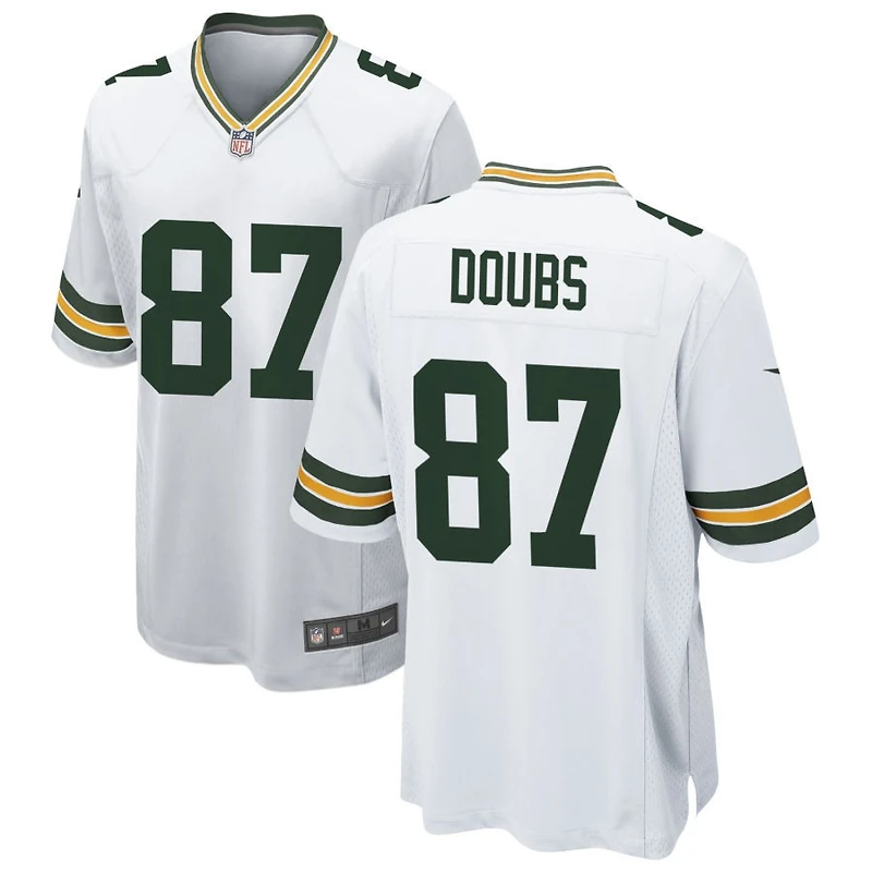 Romeo Doubs Men's Nike White Green Bay Packers Custom Game Jersey