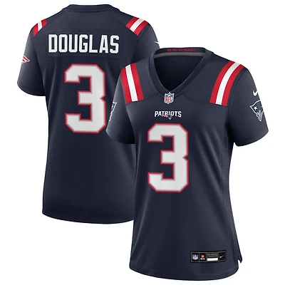 DeMario Douglas Women's Nike Navy New England Patriots Custom Game Jersey