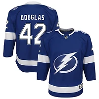 Curtis Douglas Youth Blue Tampa Bay Lightning Home Custom Premier Jersey