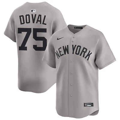 Camilo Doval Men's Nike Gray New York Yankees Away Limited Custom Jersey