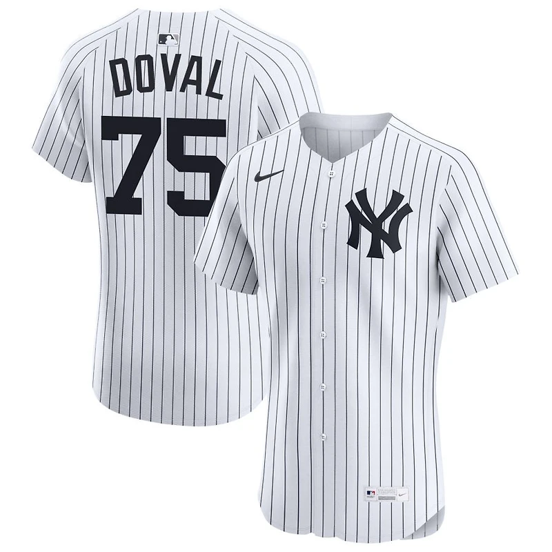 Camilo Doval Men's Nike White New York Yankees Home Elite Custom Jersey