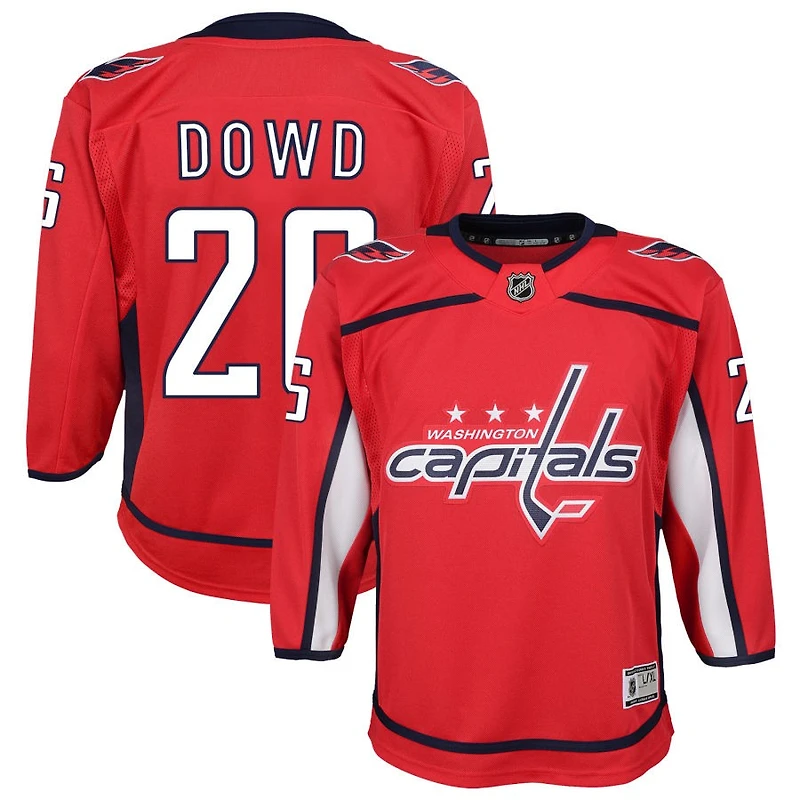 Nic Dowd Youth Red Washington Capitals Home Custom Premier Jersey