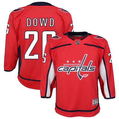 Nic Dowd Youth Red Washington Capitals Home Custom Premier Jersey