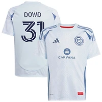 Bryan Dowd Youth adidas  Light Blue Chicago Fire 2025 The Municipal Kit Replica Custom Jersey