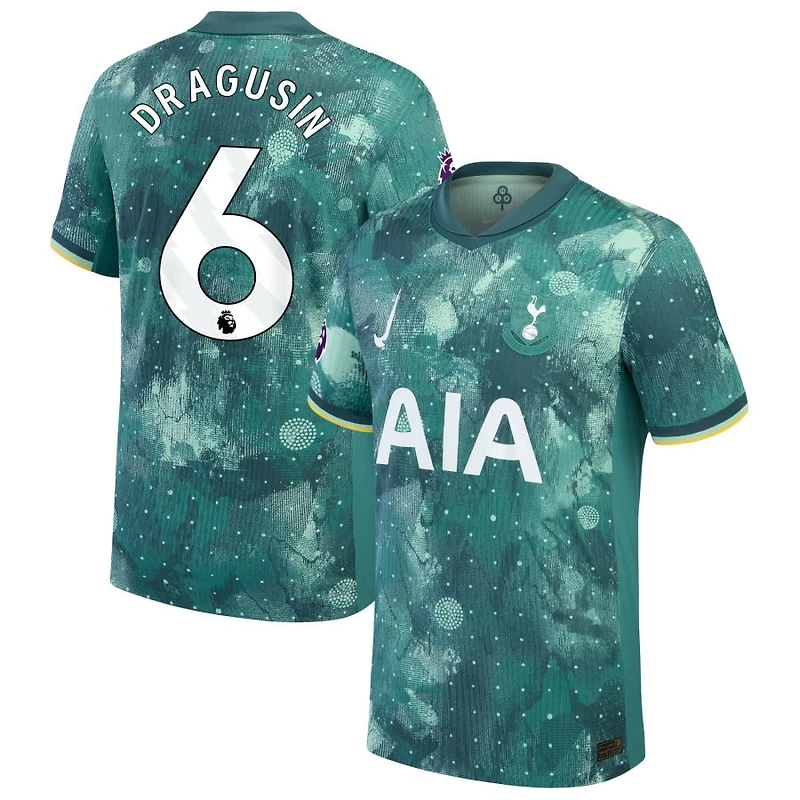 Radu Dragusin Men's Nike  Green Tottenham Hotspur 2024/25 Third Authentic Custom Jersey