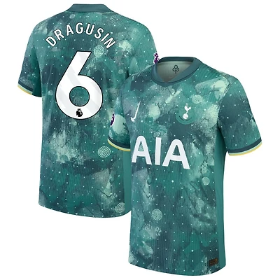 Radu Dragusin Men's Nike  Green Tottenham Hotspur 2024/25 Third Authentic Custom Jersey