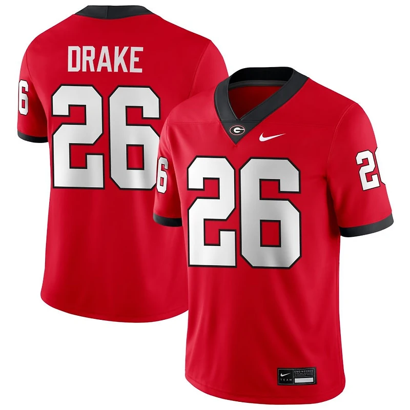 Collin Drake Men's Nike Red Georgia Bulldogs NIL Pick-A-Player Game Jersey