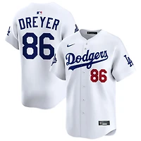 Jack Dreyer Men's Nike  White Los Angeles Dodgers 2025 World Series Champions Home Custom Limited Jersey