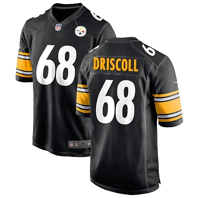 Jack Driscoll Men's Nike Black Pittsburgh Steelers Custom Game Jersey