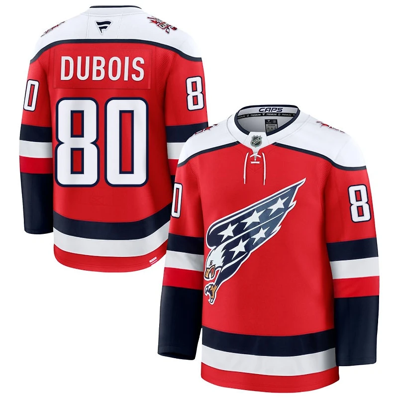 Pierre-Luc Dubois Men's Fanatics  Red Washington Capitals Alternate Premium Custom Jersey