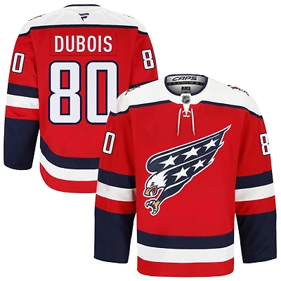 Pierre-Luc Dubois Men's Fanatics Red Washington Capitals Alternate Authentic Pro Custom Jersey