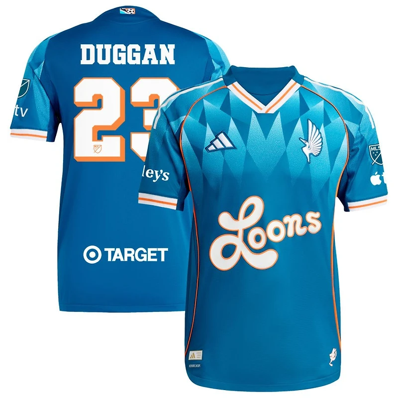 Morris Duggan Men's adidas Blue Minnesota United FC 2025 Third Authentic Custom Jersey