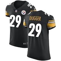 Kyle Dugger Men's Nike Black Pittsburgh Steelers Vapor Untouchable Custom Elite Jersey
