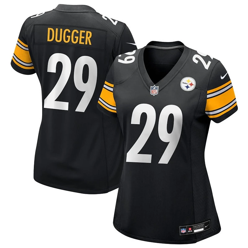 Kyle Dugger Women's Nike Black Pittsburgh Steelers Custom Game Jersey