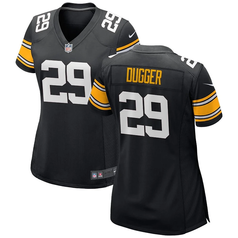 Kyle Dugger Women's Nike Black Pittsburgh Steelers Alternate Custom Game Jersey