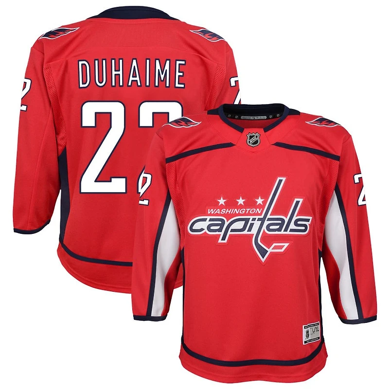 Brandon Duhaime Youth Red Washington Capitals Home Custom Premier Jersey