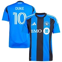Brice Duke Men's adidas Blue CF Montreal 2025 Montréal Original Replica Custom Jersey