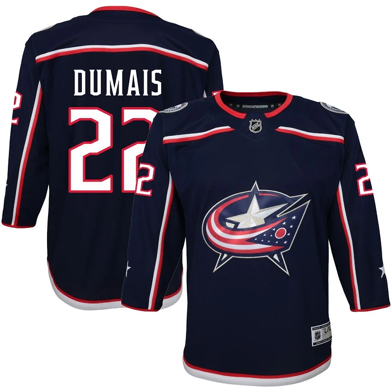 Jordan Dumais Youth Navy Columbus Blue Jackets Home Premier Custom Jersey