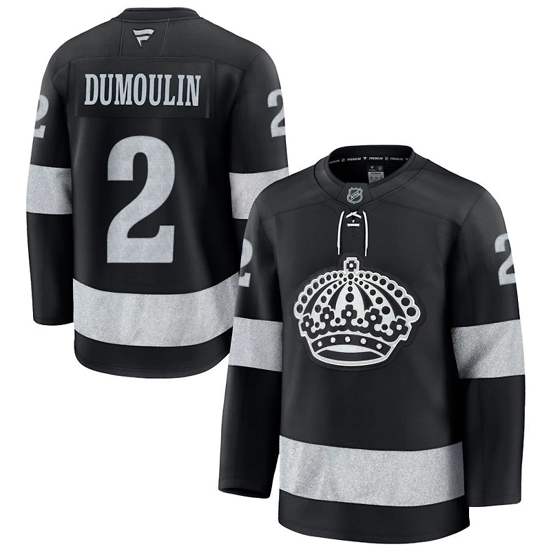 Brian Dumoulin Men's Fanatics Black Los Angeles Kings Alternate Premium Custom Jersey