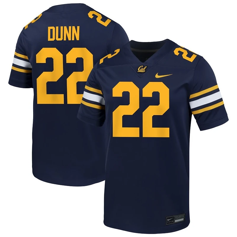 Tristan Dunn Men's Nike Navy Cal Bears NIL Pick-A-Player Football Game Jersey
