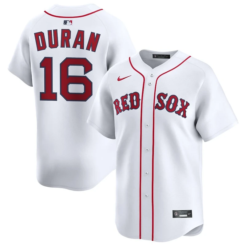 Jarren Duran Men's Nike White Boston Red Sox Home Limited Custom Jersey