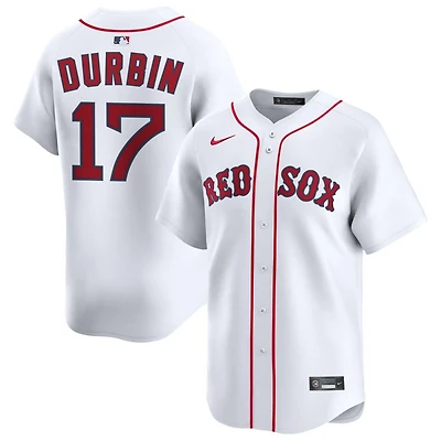 Caleb Durbin Men's Nike White Boston Red Sox Home Limited Custom Jersey