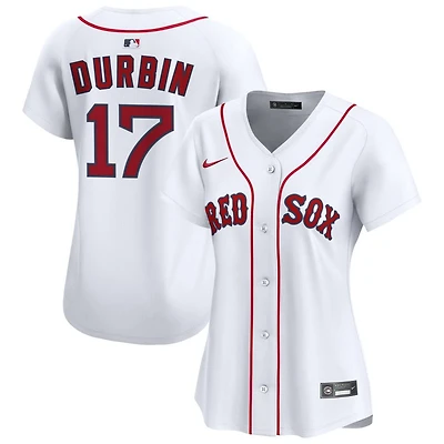 Caleb Durbin Women's Nike White Boston Red Sox Home Limited Custom Jersey