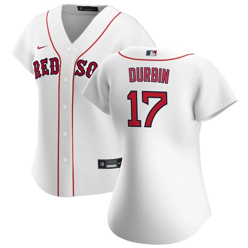 Caleb Durbin Women's Nike White Boston Red Sox Home Replica Custom Jersey