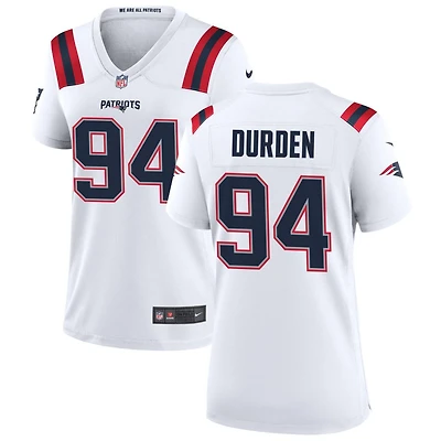 Cory Durden Women's Nike New England Patriots White Custom Game Jersey