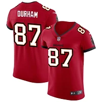 Payne Durham Men's Nike Red Tampa Bay Buccaneers Vapor Elite Custom Jersey