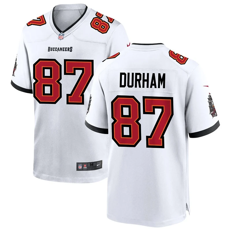 Payne Durham Men's Nike White Tampa Bay Buccaneers  White Custom Game Jersey