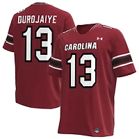 Tomiwa Durojaiye Men's Under Armour Garnet South Carolina Gamecocks NIL Pick-A-Player Replica Football Jersey