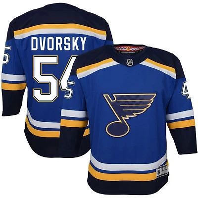 Dalibor Dvorsky Youth Blue St. Louis Blues Home Premier Custom Jersey