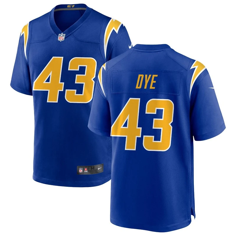 Troy Dye Men's Nike Royal Los Angeles Chargers Alternate Custom Game Jersey