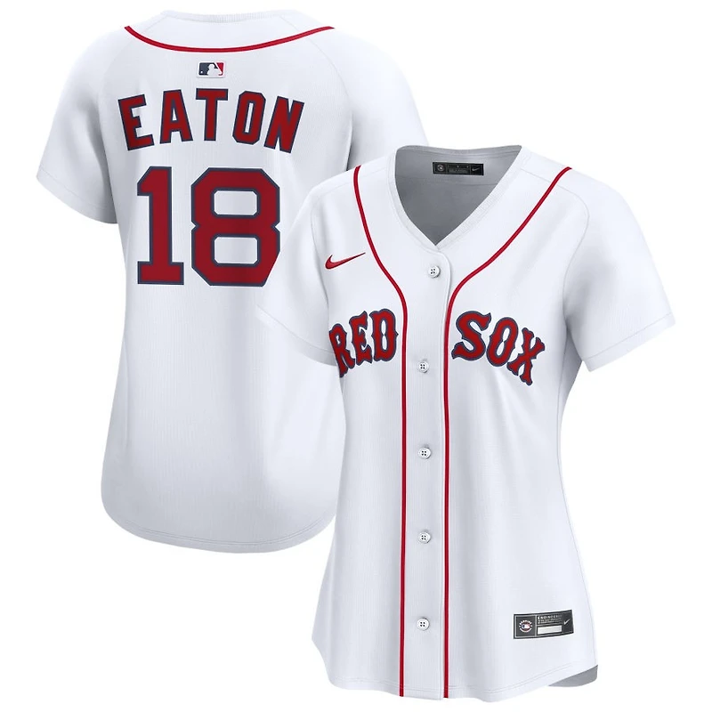 Nate Eaton Women's Nike  White Boston Red Sox Home Limited Custom Jersey