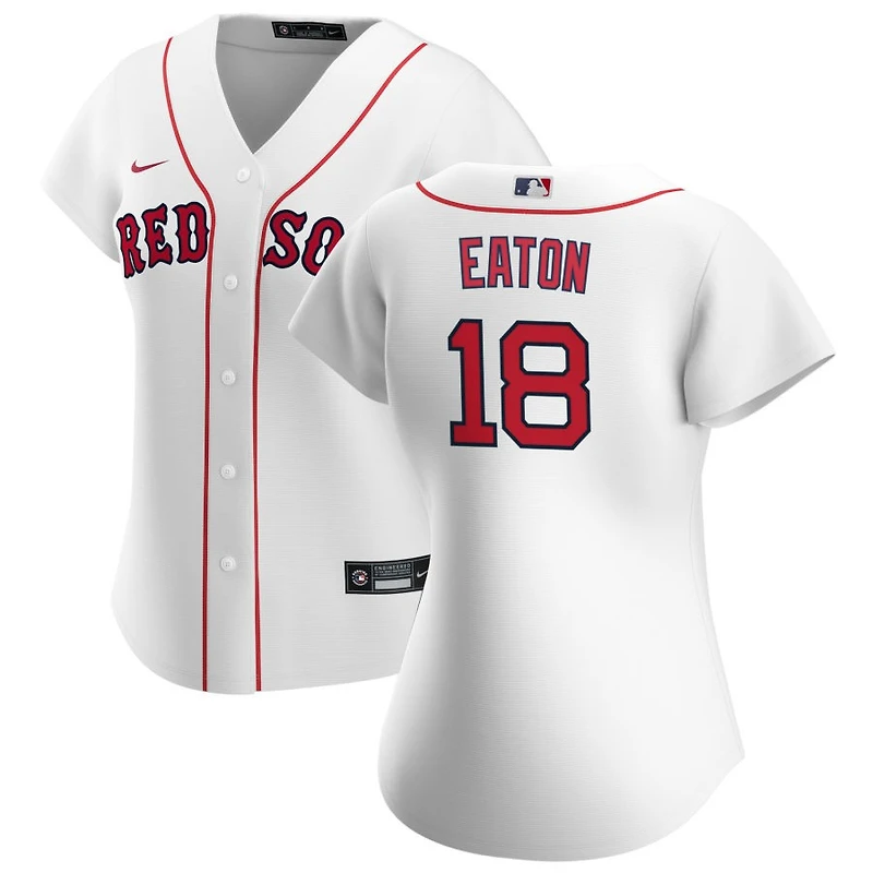 Nate Eaton Women's Nike White Boston Red Sox Home Replica Custom Jersey