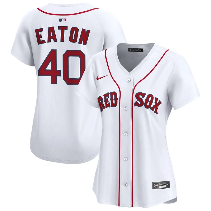 Nate Eaton Women's Nike  White Boston Red Sox Home Limited Custom Jersey