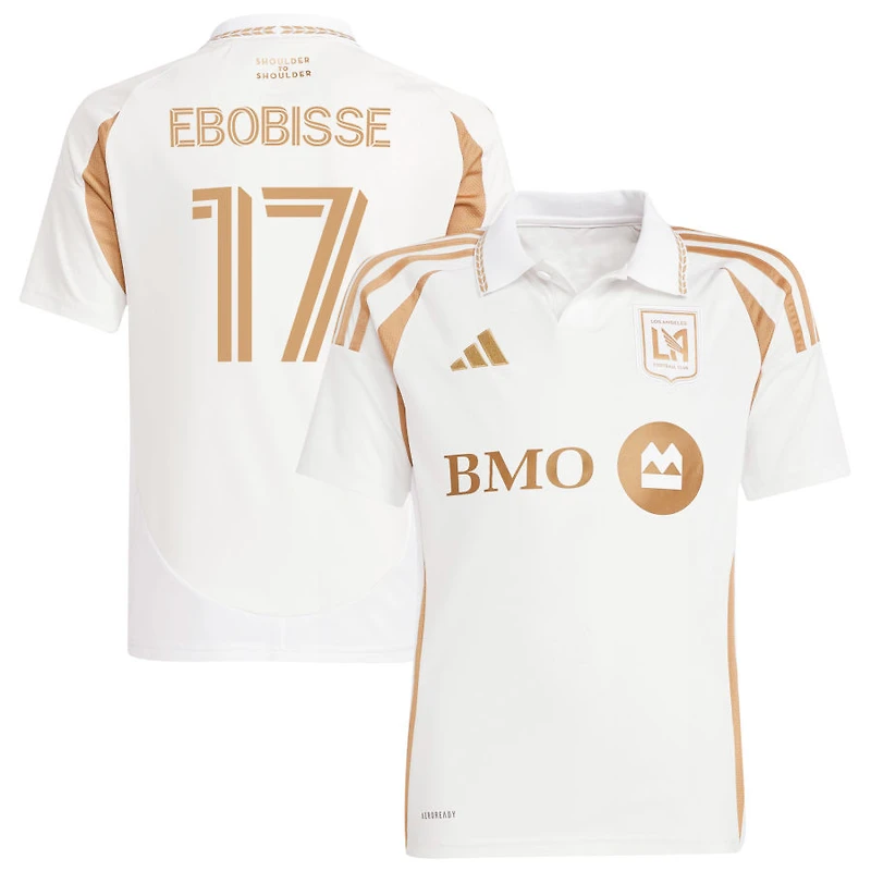 Jeremy Ebobisse Youth adidas  White LAFC 2025 Secondary Replica Custom Jersey