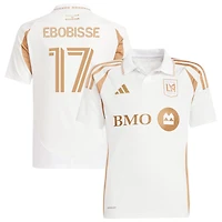 Jeremy Ebobisse Youth adidas  White LAFC 2025 Secondary Replica Custom Jersey