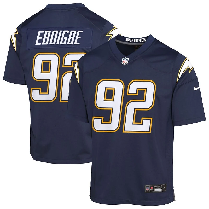 Justin Eboigbe Youth Nike Navy Los Angeles Chargers Alternate Super Chargers Game Custom Jersey
