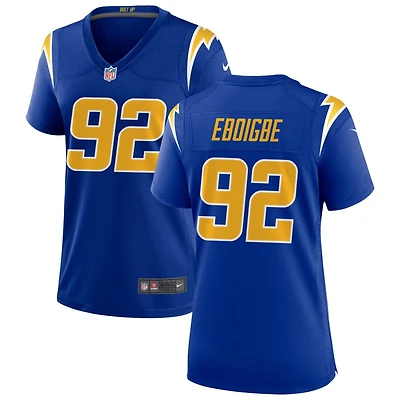 Justin Eboigbe Women's Nike Royal Los Angeles Chargers Alternate Custom Game Jersey