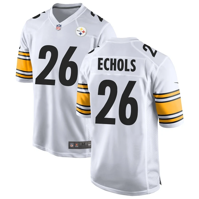 Brandin Echols Men's Nike White Pittsburgh Steelers Game Custom Jersey