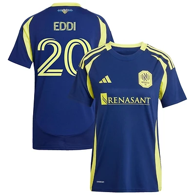 Edvard Tagseth Eddi Women's adidas  Navy Nashville SC 2025 The Heart of Nashville Kit Replica Custom Jersey