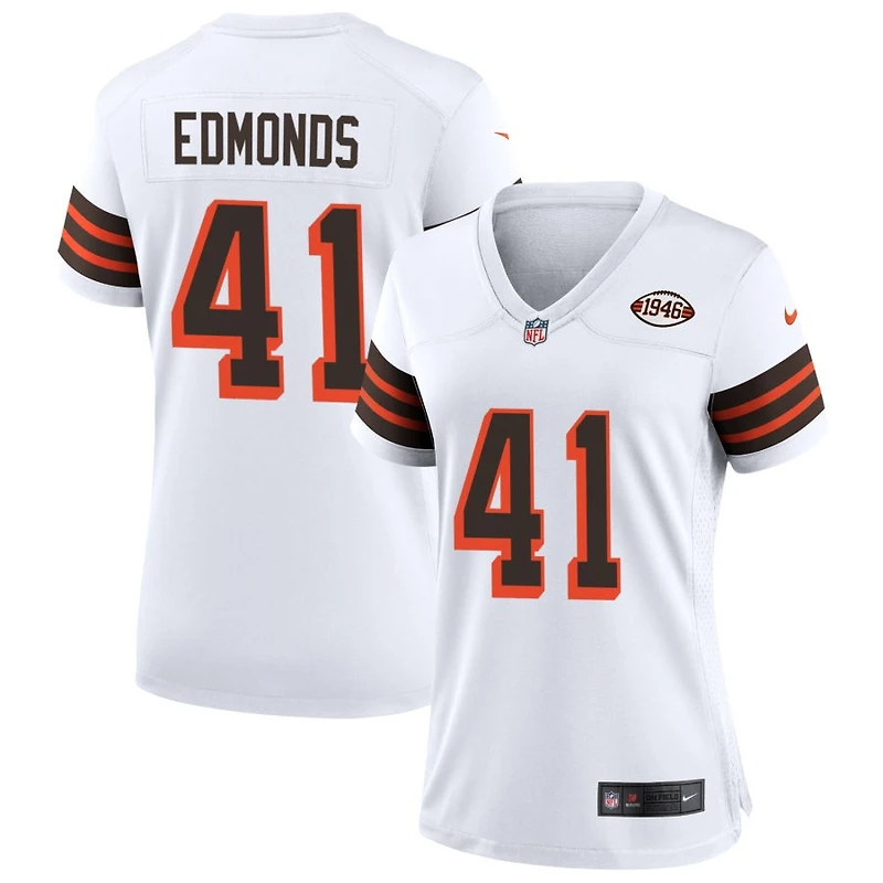 Christopher Edmonds Women's Nike White Cleveland Browns 1946 Collection Alternate Custom Jersey
