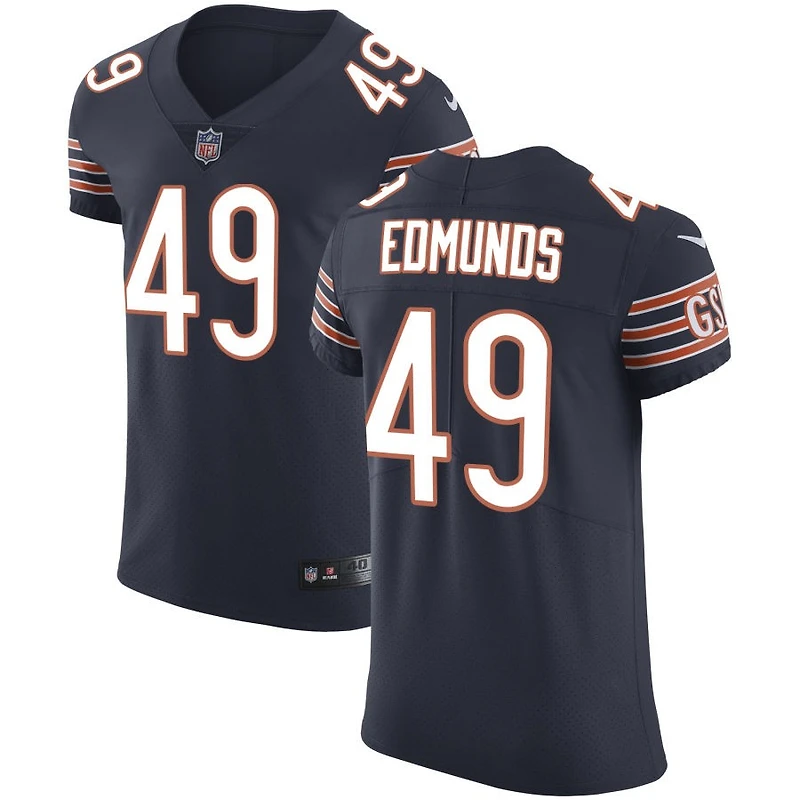 Tremaine Edmunds Men's Nike Navy Chicago Bears Vapor Untouchable Custom Elite Jersey