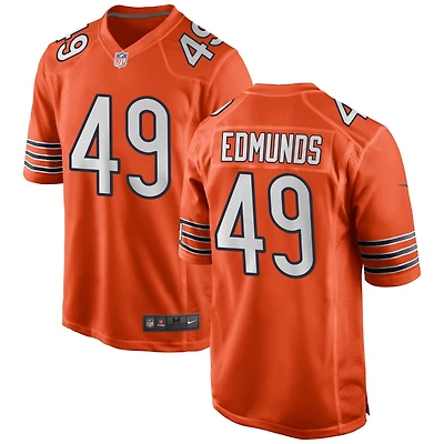 Tremaine Edmunds Men's Nike Orange Chicago Bears Alternate Custom Game Jersey