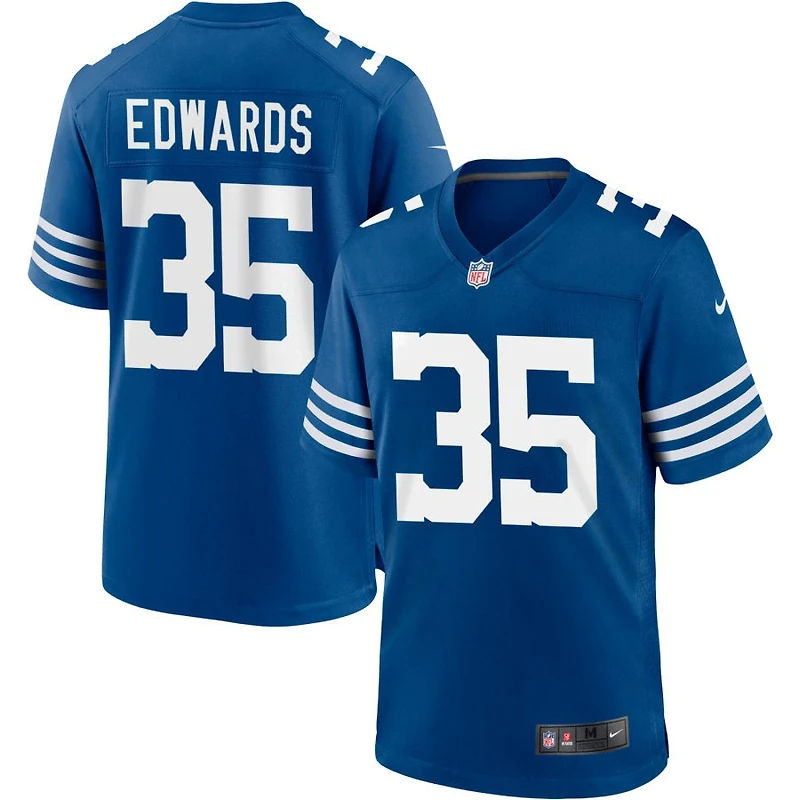 Johnathan Edwards Men's Nike Royal Indianapolis Colts Alternate Custom Jersey