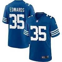 Johnathan Edwards Men's Nike Royal Indianapolis Colts Alternate Custom Jersey