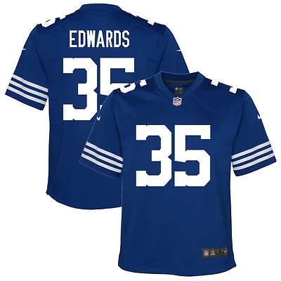 Johnathan Edwards Youth Nike Royal Indianapolis Colts Alternate Custom Game Jersey